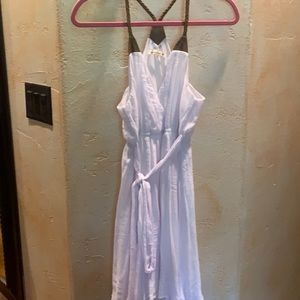 White Doube Zero resort style dress. Never worn.